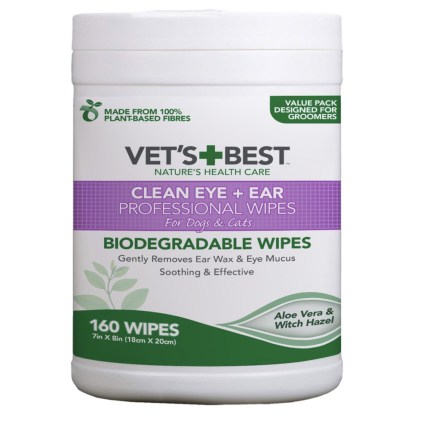 Vet's Best Clean Eye and Ear Wipes x 160, dogs and cats